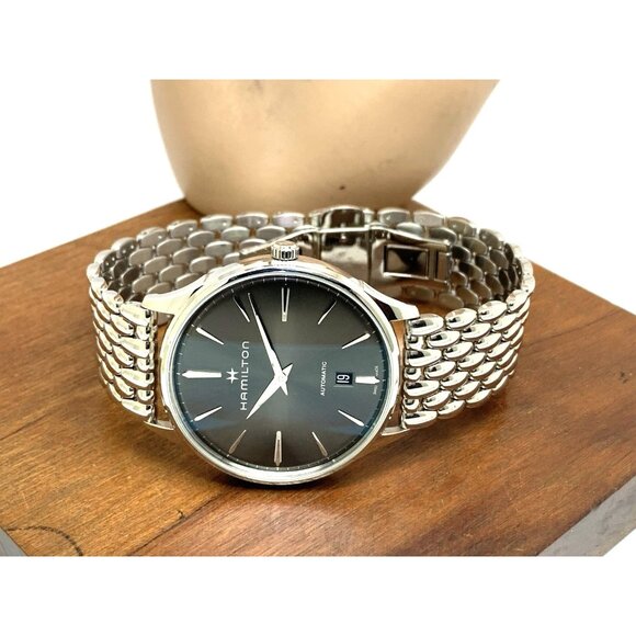 Hamilton Men's Watch H38525181 Jazzmaster Swiss Automatic Gray Dial Steel 40mm - Picture 9 of 15